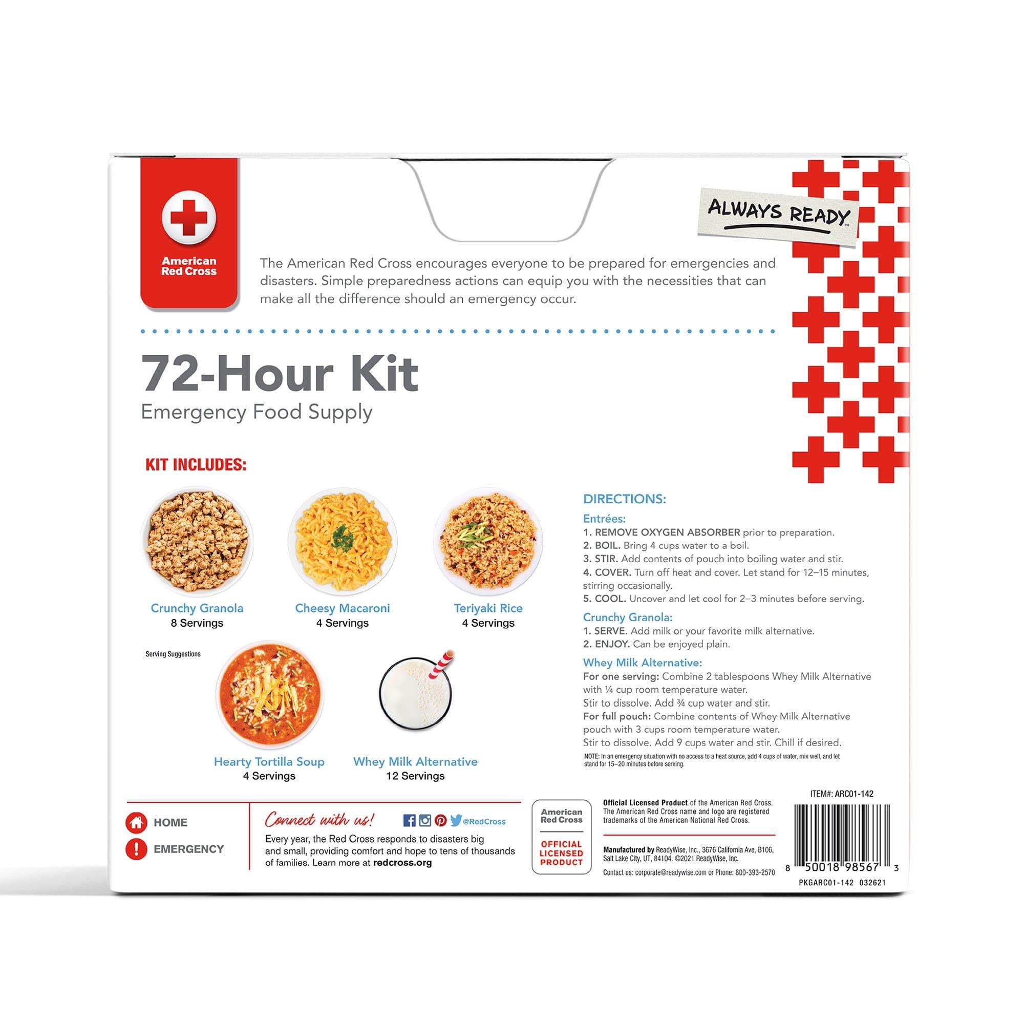 American Red Cross 72 Hour Emergency Food Kit - Hurricane Special Edition