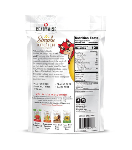 Freeze-Dried Bananas - 6 Pack