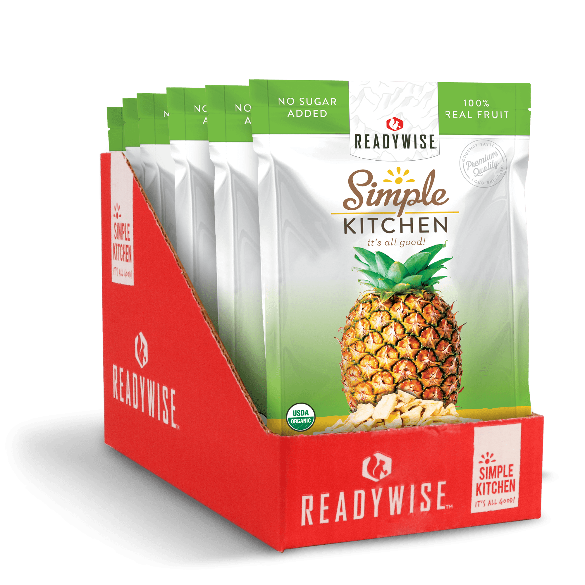 Simple Kitchen Organic Freeze-Dried Pineapples - 6 Pack