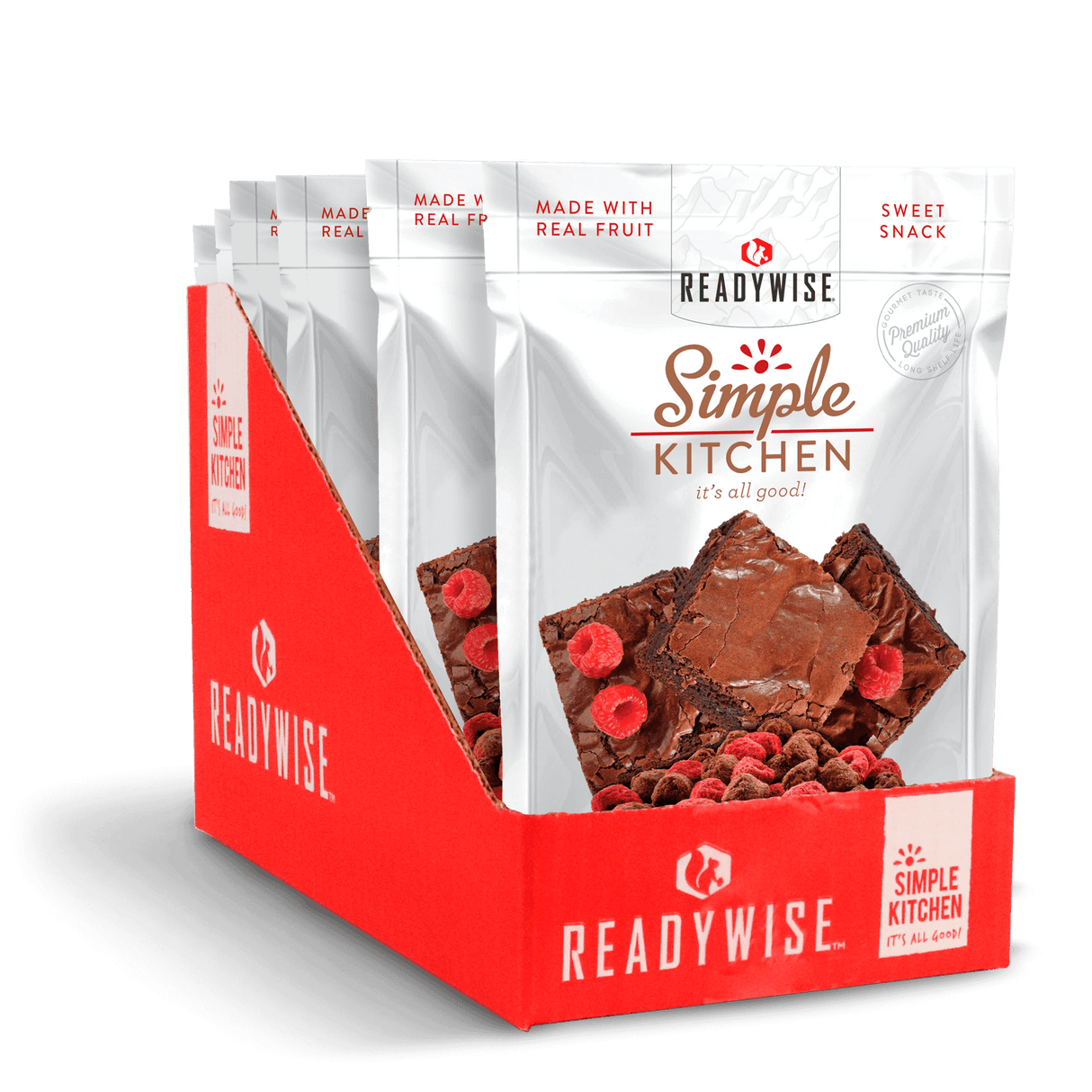 Simple Kitchen Raspberries & Brownie Bites - 6 Pack