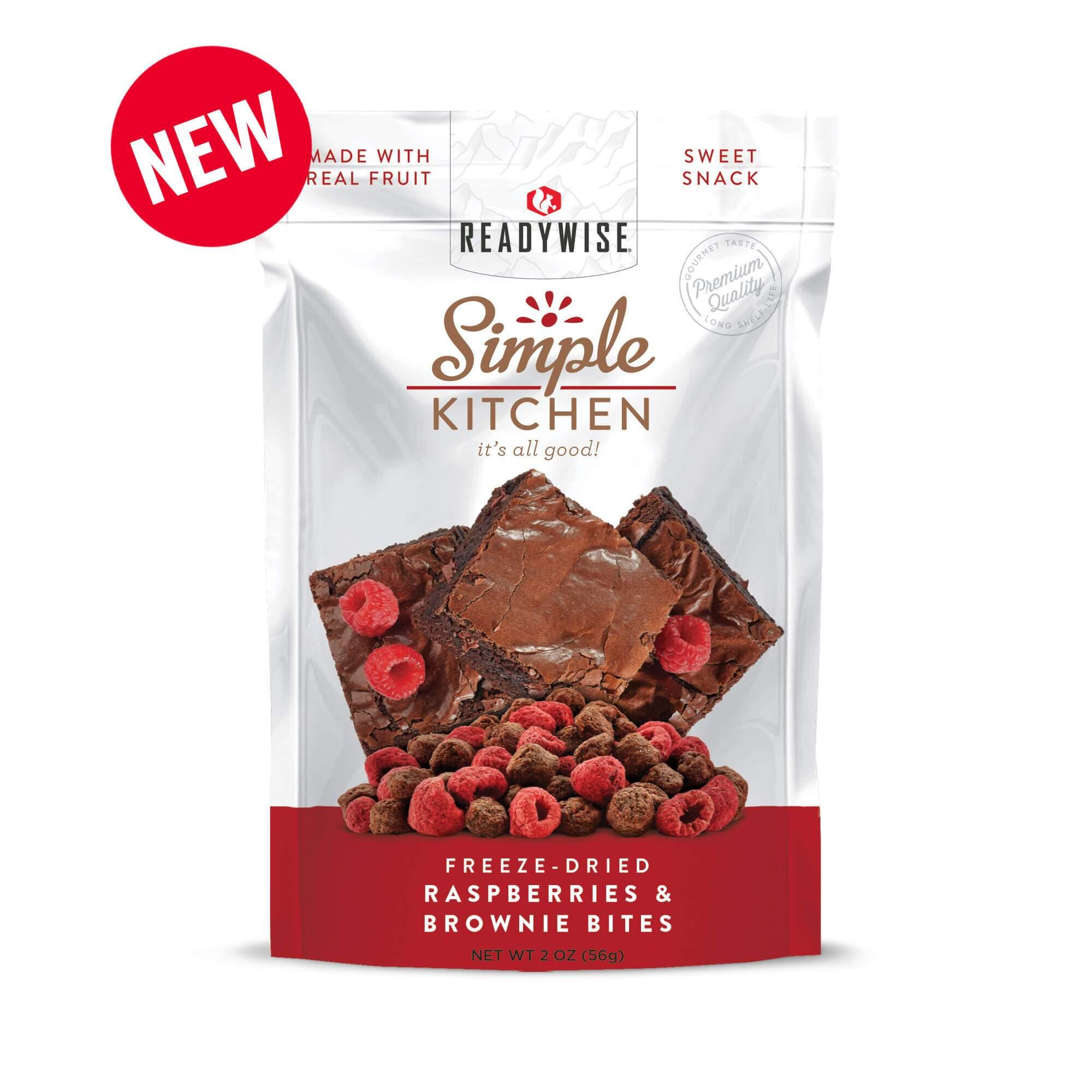 Simple Kitchen Raspberries & Brownie Bites - 6 Pack